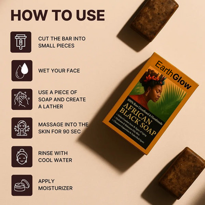 EarthGlow Anti-Acne & Dark Spots African Soap