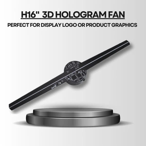 3D Hologram Advertising Fan Projector (16.5" LED Display)