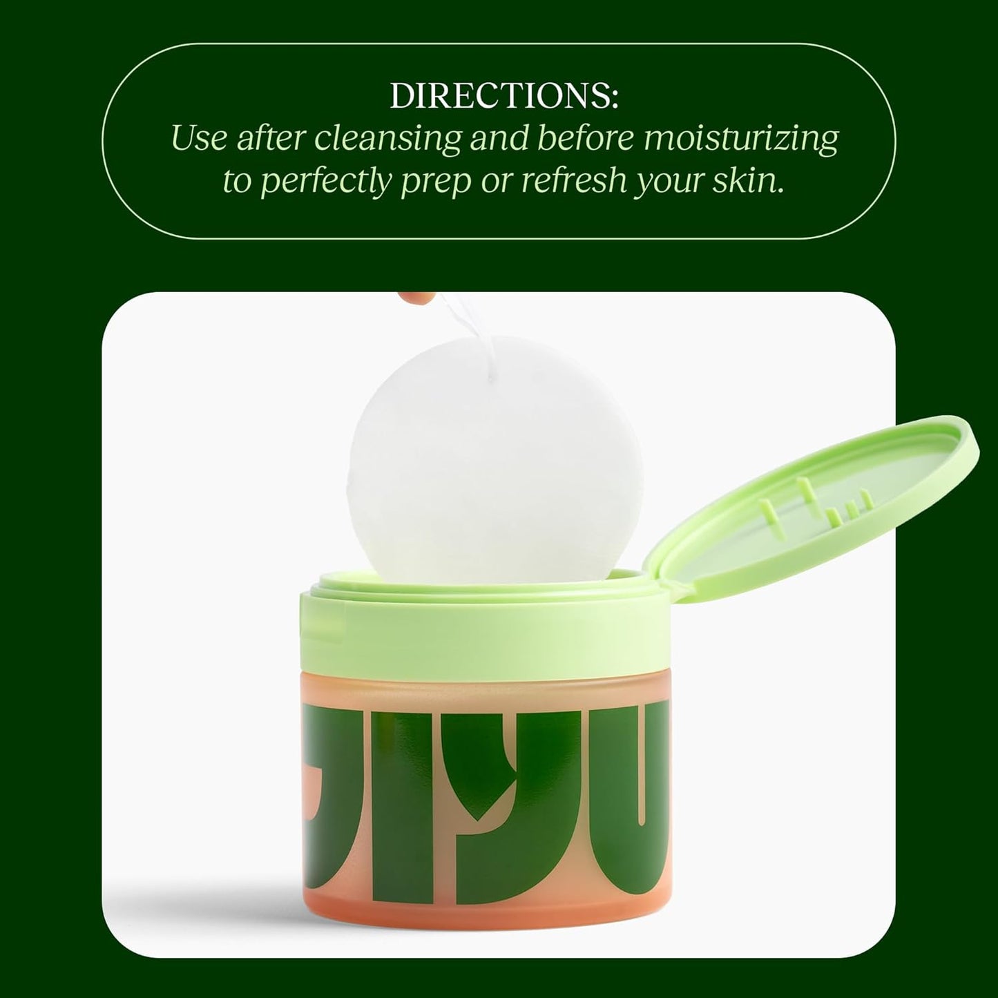 JIYU Toner Pads – Dermatologist-Tested, K-Beauty Inspired