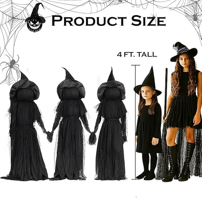🔥Last Day 49% OFF🎃2025 Halloween Sale 🧙‍♀️Lighted Halloween Witch Stakes VNP