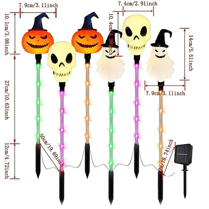 🔥Halloween Early Discount 49% Off🔥A Set Of 6 Pcs, Halloween Solar Garden Lights VNP