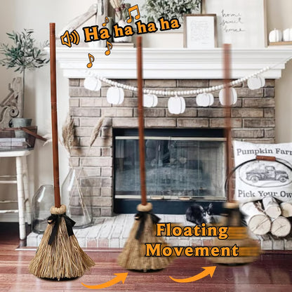 【💥Halloween Sale 49% OFF】🧙‍♀️🪄Floating Witch's Broom –Haunted Dancing Broom - LHT