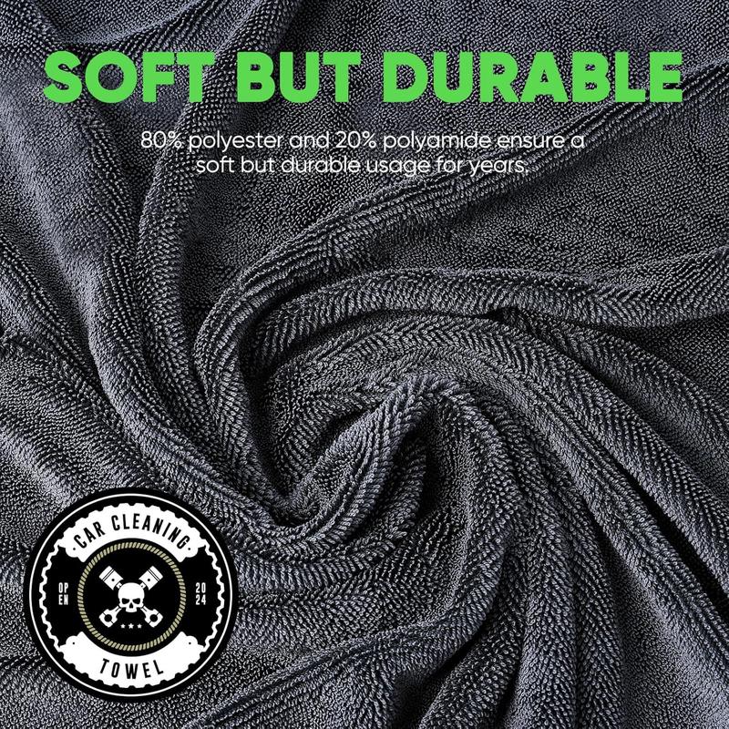 HyperDry Microfiber Car Towel – 36''x28'', 1400GSM