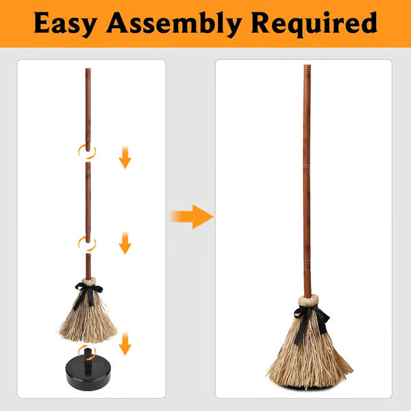 【💥Halloween Sale 49% OFF】🧙‍♀️🪄Floating Witch's Broom –Haunted Dancing Broom - LHT