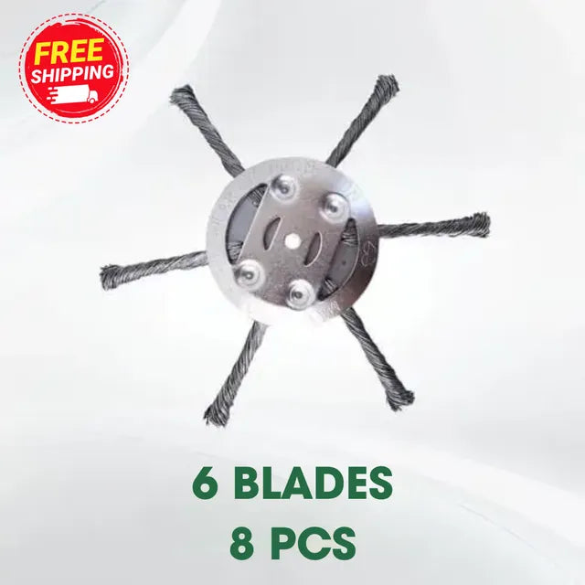 New 2025 Version 👨‍🌾6 inch Steel Wire Brush Cutter Trimmer Head