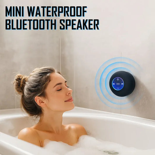 🔥 Hot 2025 🔥 Mini Waterproof Bluetooth Speaker with LED For Bathroom