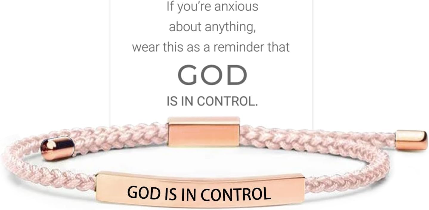 ✨Last Day Only $9.99🕊️"Faith Anchored" Prayer Bracelet - 🙏God is in Control VNP