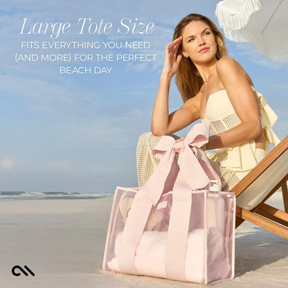 Bow Beach Tote With Phone Pouch VNP