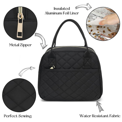 Insulated Lunch Bag for Women Men Large Reusable Lunch Box Adult Leakproof Portable Cooler Tote Bags for Work Picnic VNP