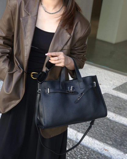Urban Luxe — Genuine Leather Power Tote. Women’s shoulder bag