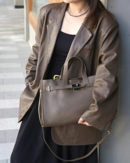 Urban Luxe — Genuine Leather Power Tote. Women’s shoulder bag