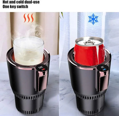 🚗🥤 2-in-1 Smart Car Cup – Cooler❄️ & 🔥 Warmer for Perfect Drinks Anytime!