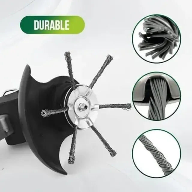 New 2025 Version 👨‍🌾6 inch Steel Wire Brush Cutter Trimmer Head