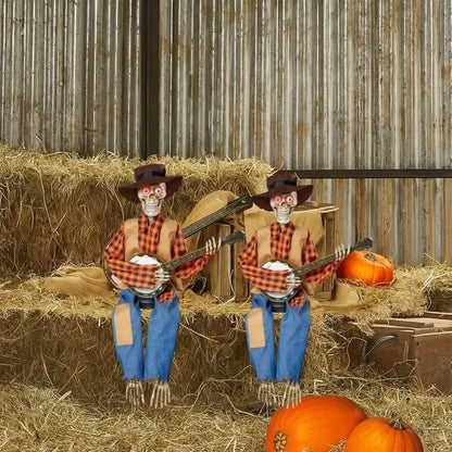 🔥Halloween Pre Sale 49% OFF - 💀Funny Animated Dueling Banjo Skeletons - LHT