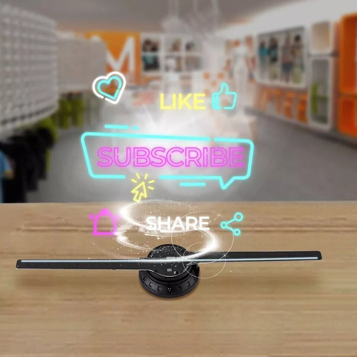 3D Hologram Advertising Fan Projector (16.5" LED Display)