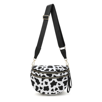 New Version 🎁Limited Time Discount🔥Black and White Checkered Nylon Bum Bag