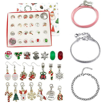DIY 24 Days Christmas Countdown Calendar Bracelets Set - LHT